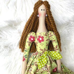 DOLL handmade vintage style long leg doll decorati
